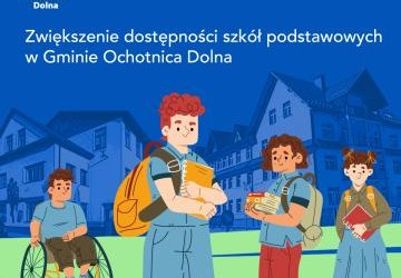 Projekt „Zwiększenie dostępności szkół podstawowych w Gminie Ochotnica Dolna”